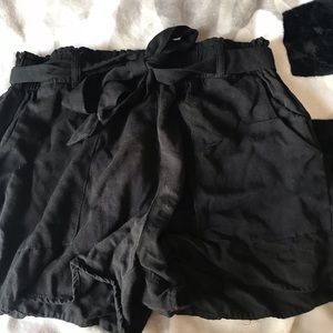 Black short shorts